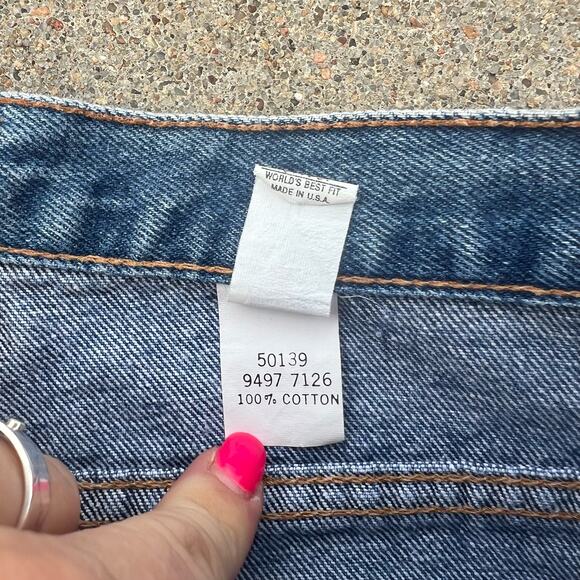 Vintage 80s Chic High Rise Wedgie Fit Straight Leg Mom Jeans Size 11 - Picture 5 of 6